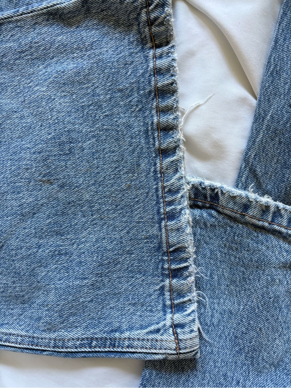 Garage Light Blue Distressed Flare Jeans - Picture 5 of 6
